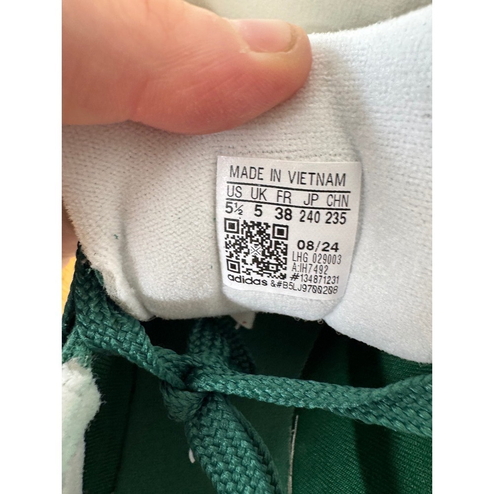 Adidas Campus 00s J Collegiate Green White Gum Sneakers Women's 7 / Kids 5.5 - Picture 9 of 10